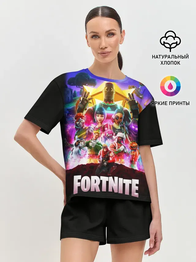 Женская пижама с шортами