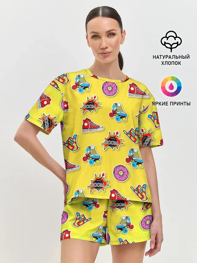 Женская пижама с шортами