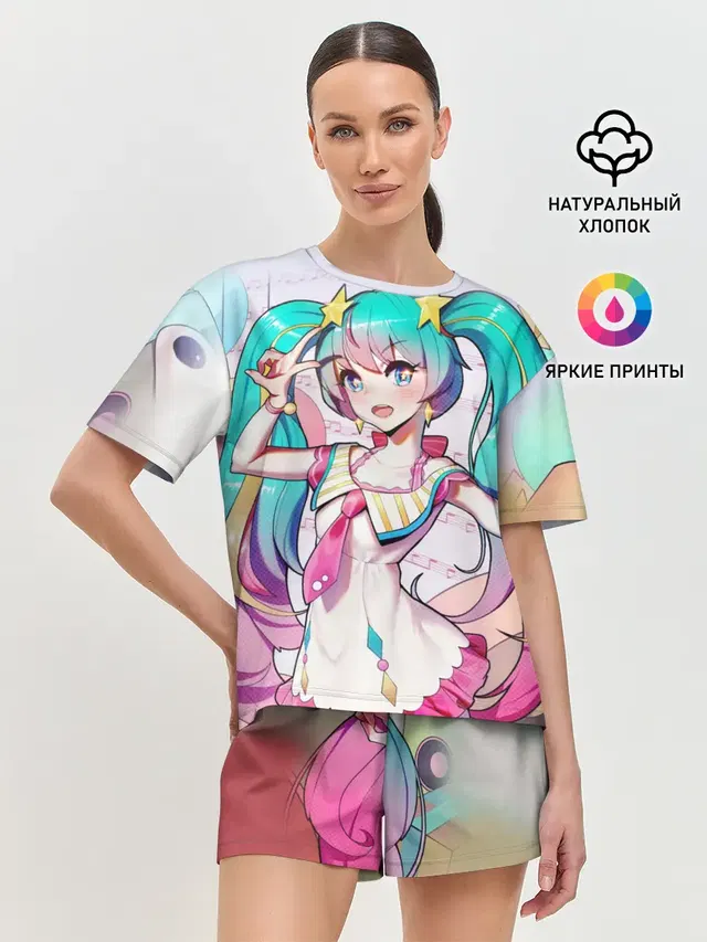 Женская пижама с шортами