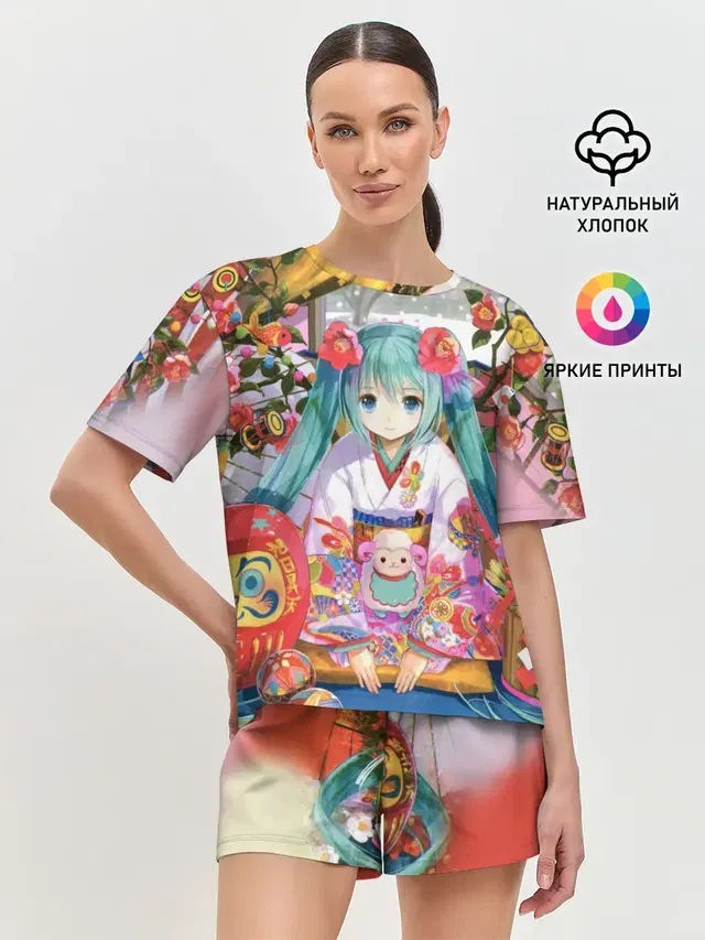 Женская пижама с шортами