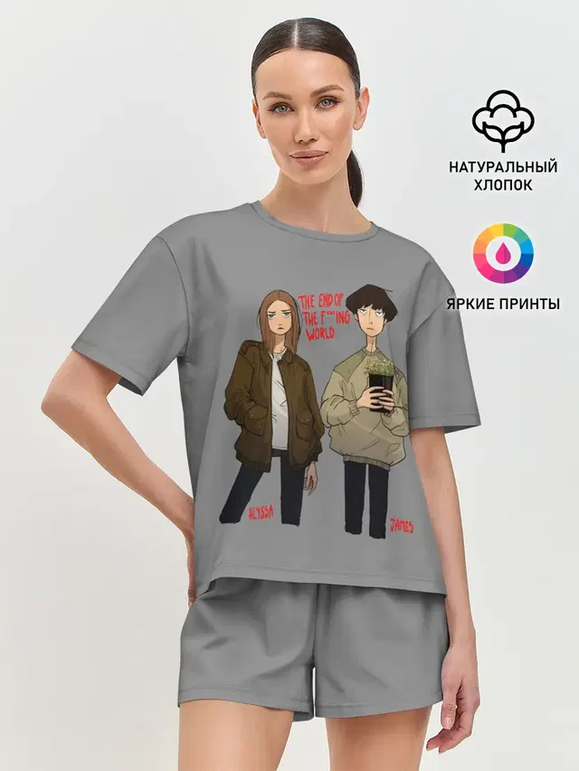 Женская пижама с шортами