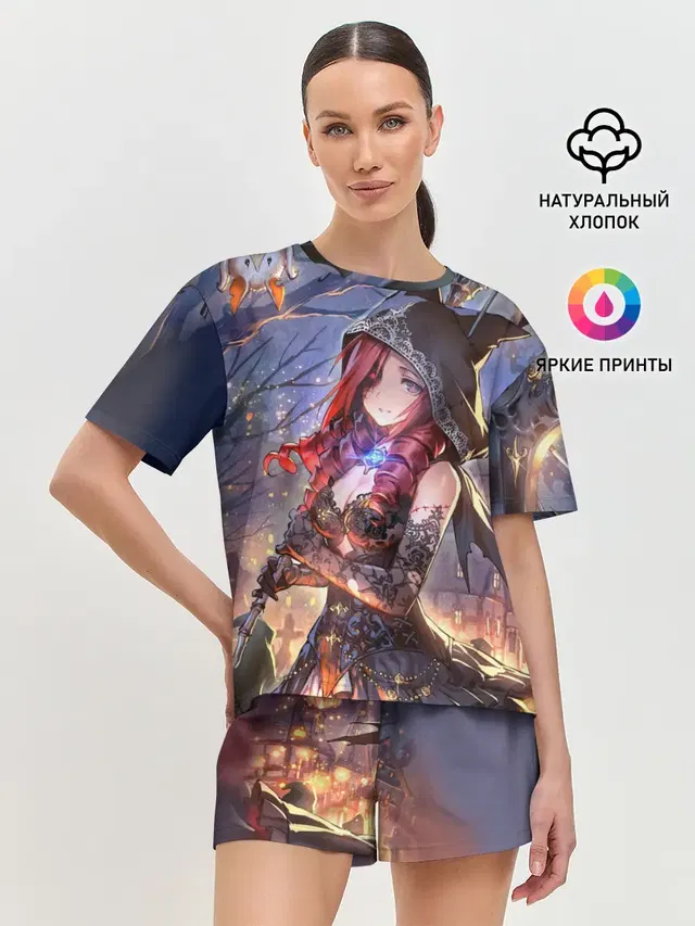 Женская пижама с шортами