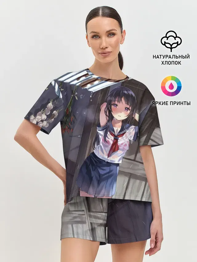 Женская пижама с шортами