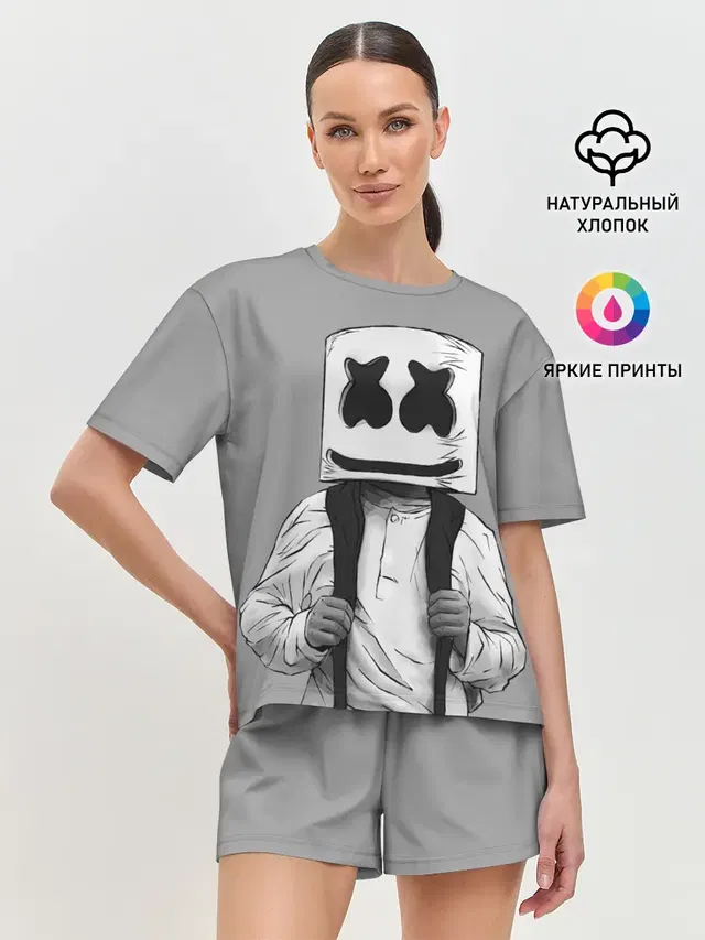 Женская пижама с шортами
