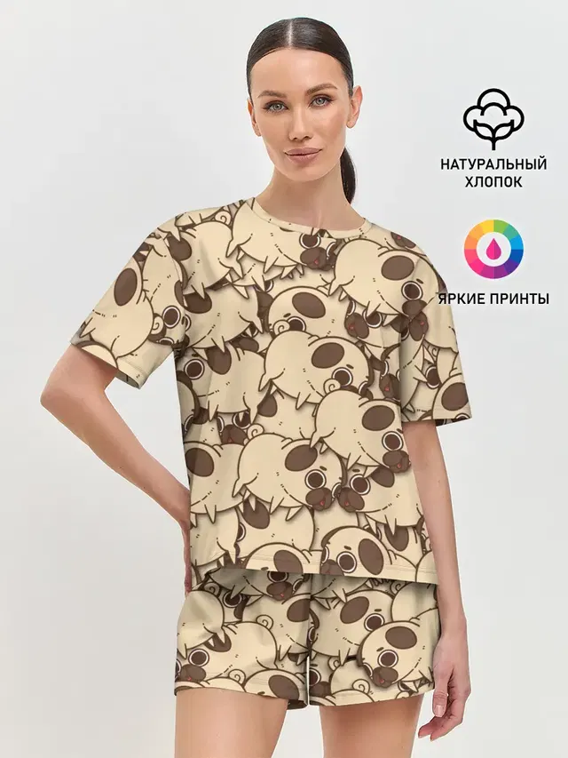 Женская пижама с шортами