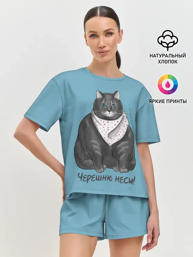 Женская пижама с шортами