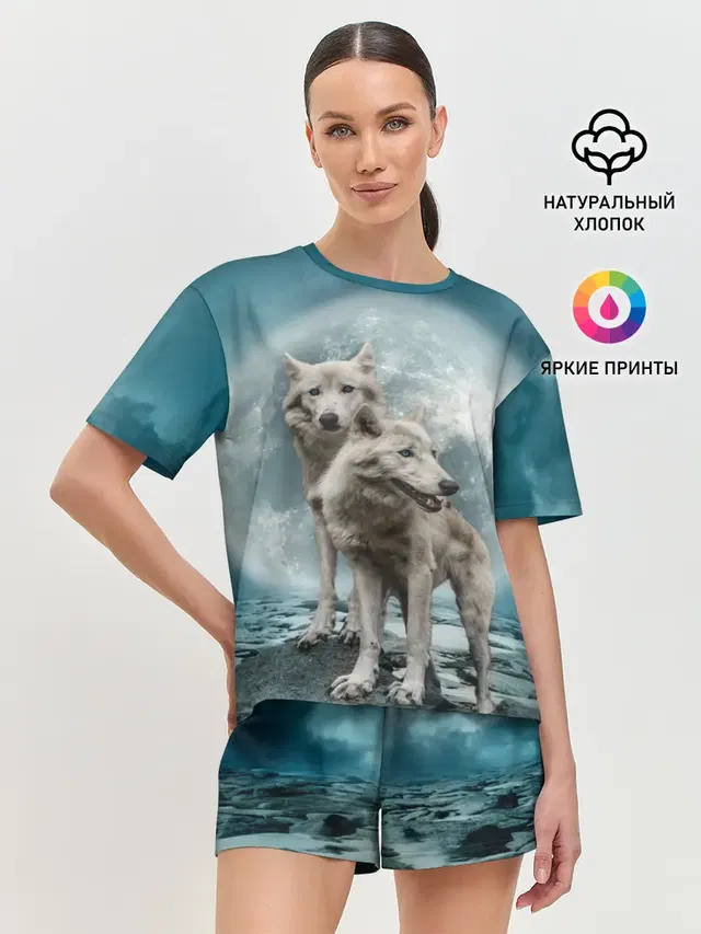 Женская пижама с шортами