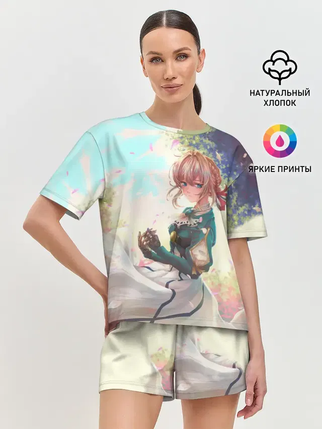 Женская пижама с шортами