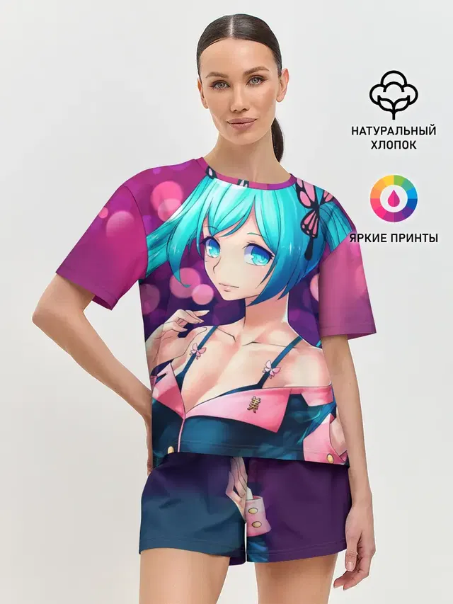 Женская пижама с шортами