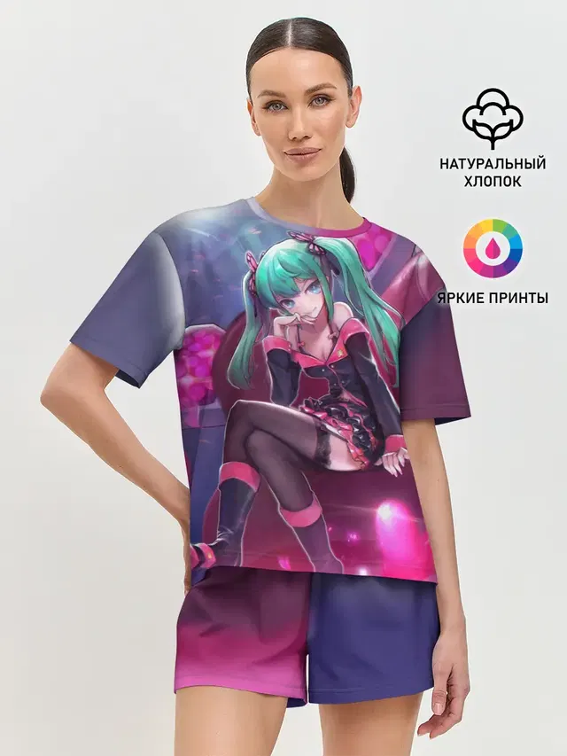 Женская пижама с шортами
