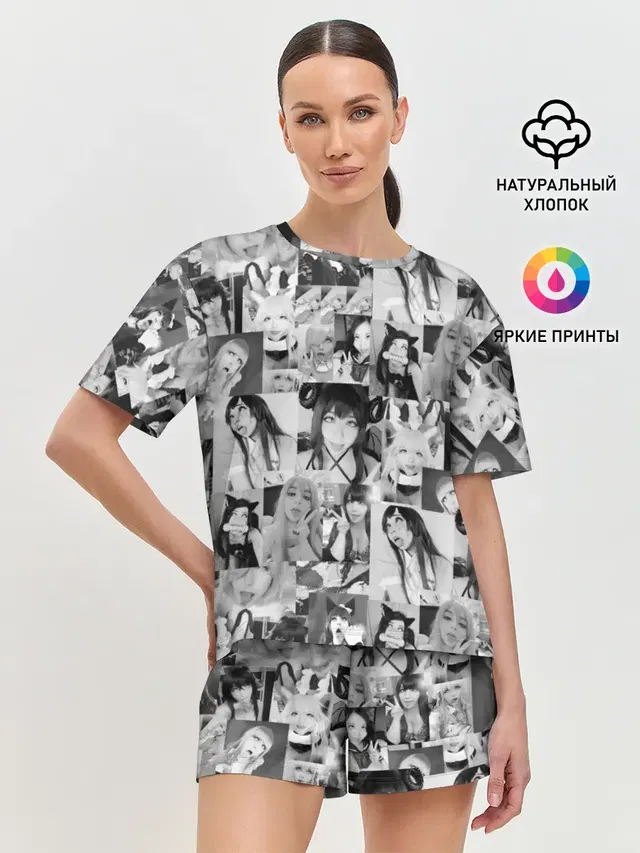 Женская пижама с шортами