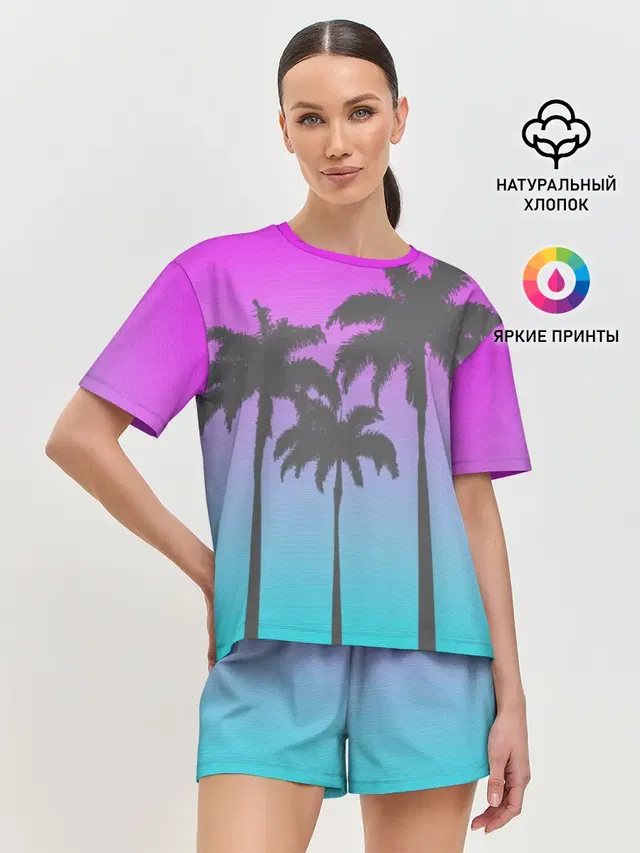 Женская пижама с шортами