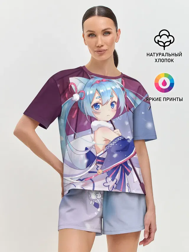 Женская пижама с шортами
