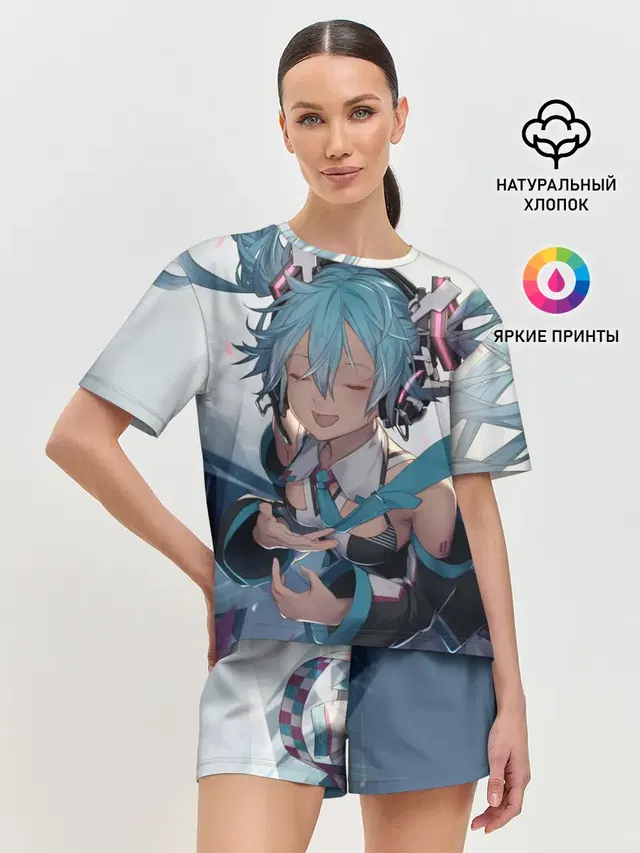 Женская пижама с шортами