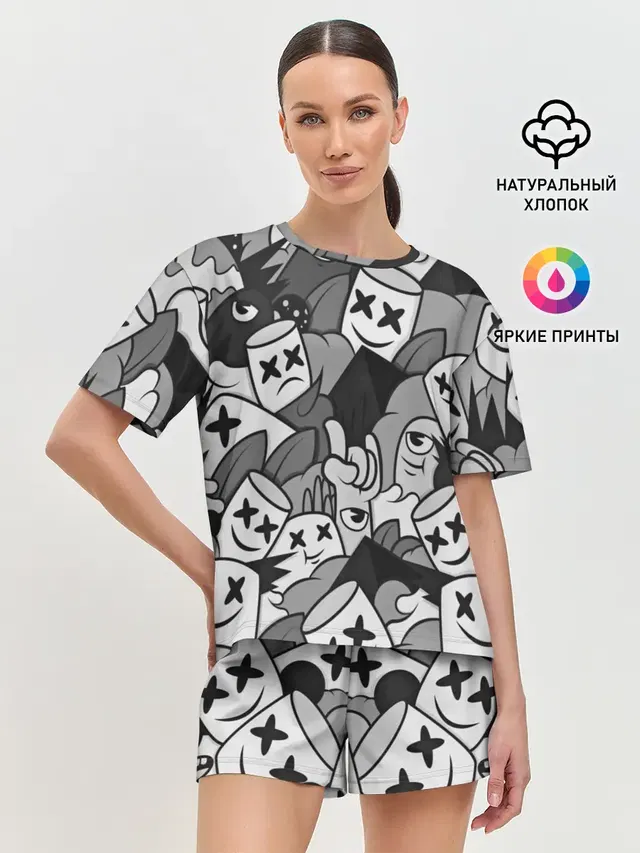 Женская пижама с шортами