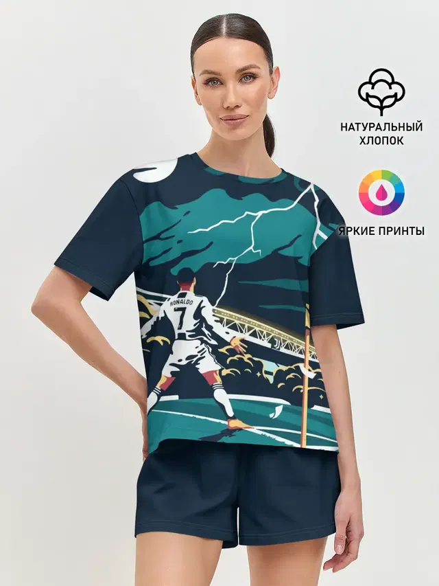 Женская пижама с шортами