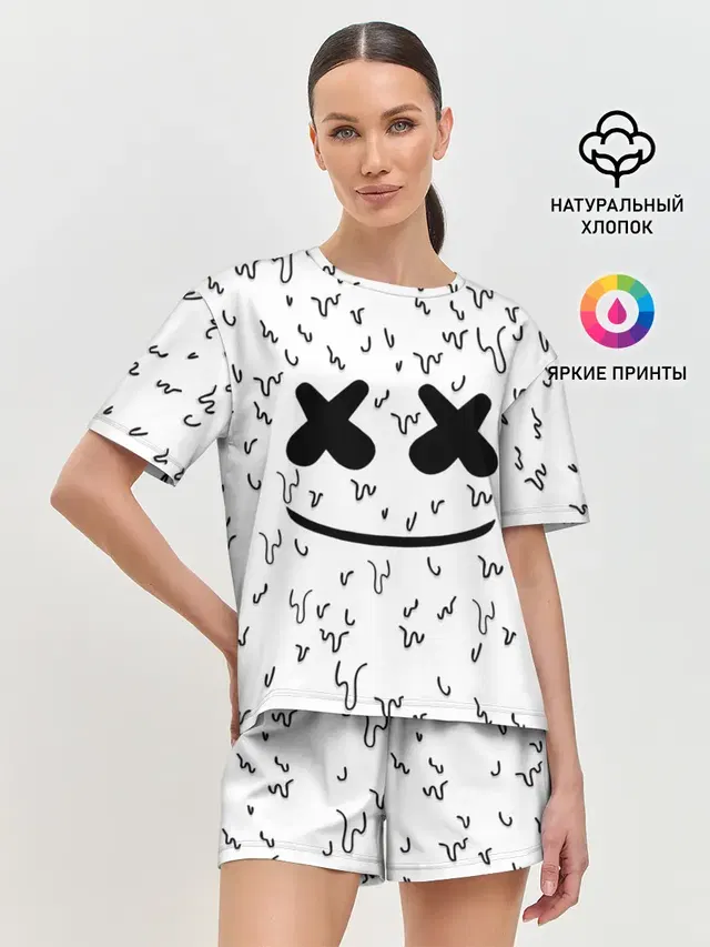 Женская пижама с шортами