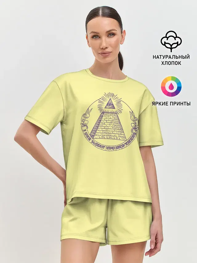 Женская пижама с шортами