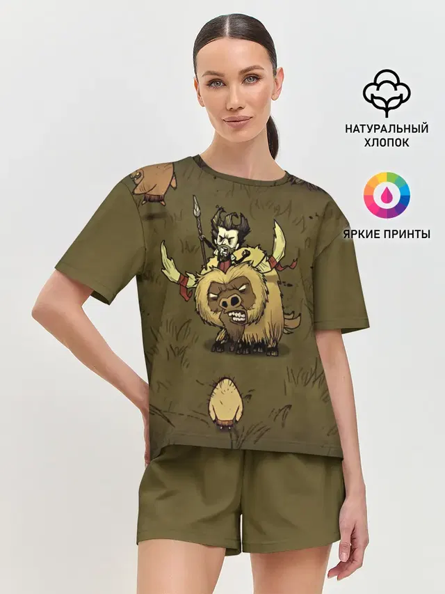 Женская пижама с шортами