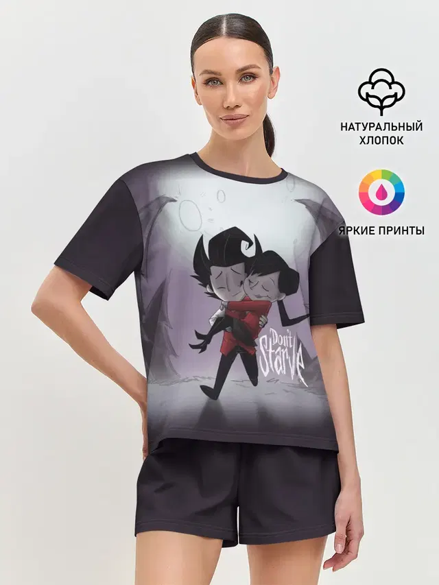 Женская пижама с шортами с принтом «Dont Starve»