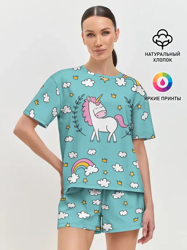 Женская пижама с шортами