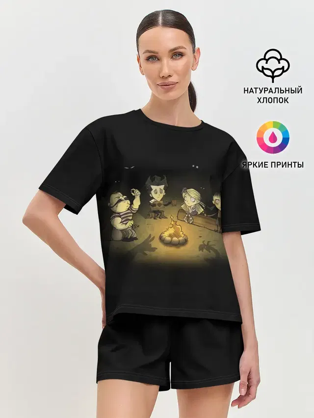 Женская пижама с шортами
