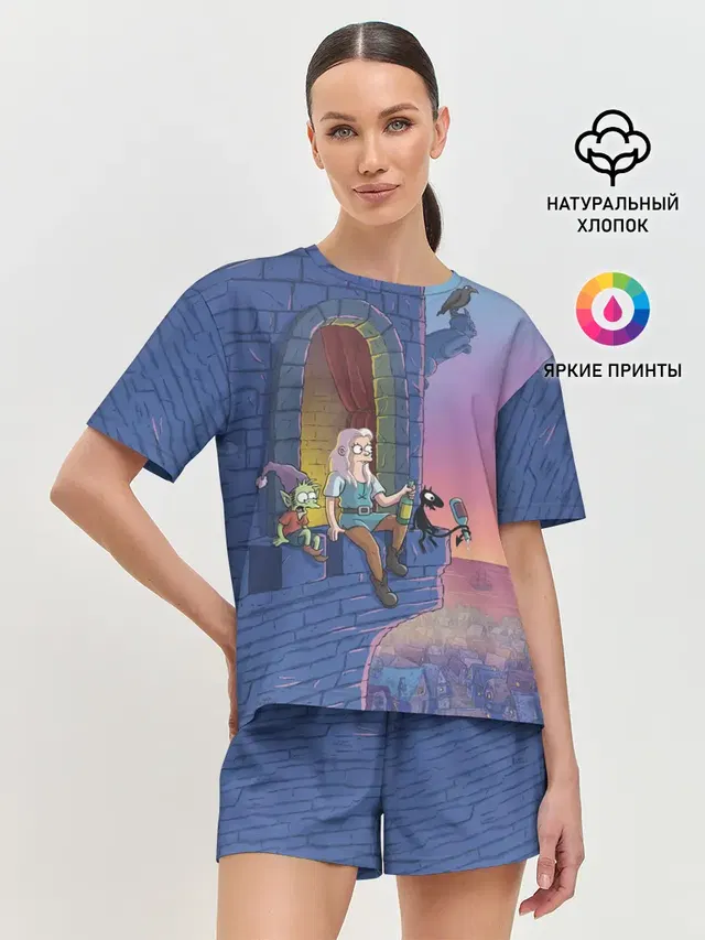 Женская пижама с шортами