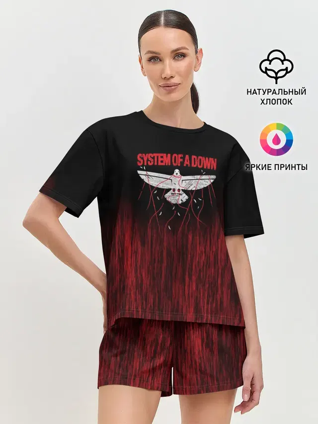 Женская пижама с шортами