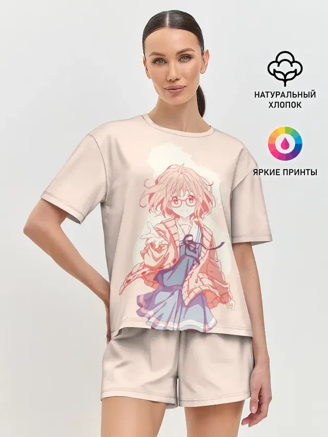 Женская пижама с шортами