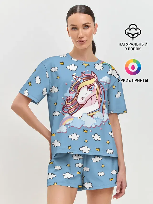 Женская пижама с шортами