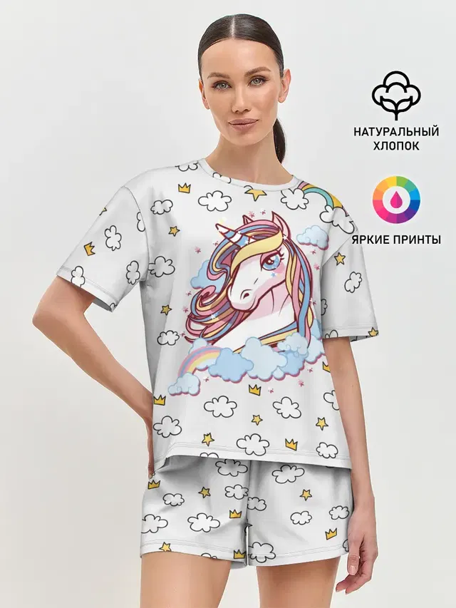 Женская пижама с шортами