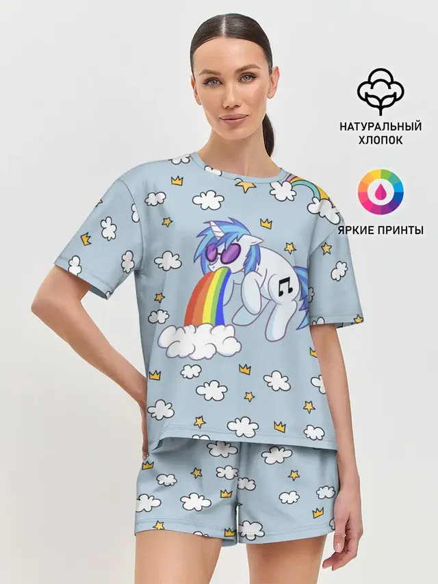 Женская пижама с шортами