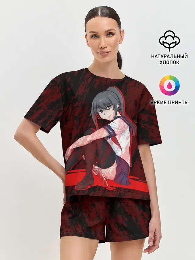 Женская пижама с шортами