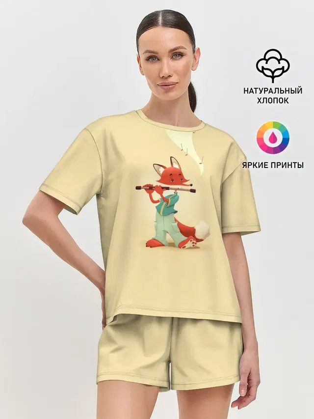 Женская пижама с шортами
