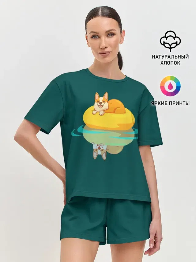 Женская пижама с шортами