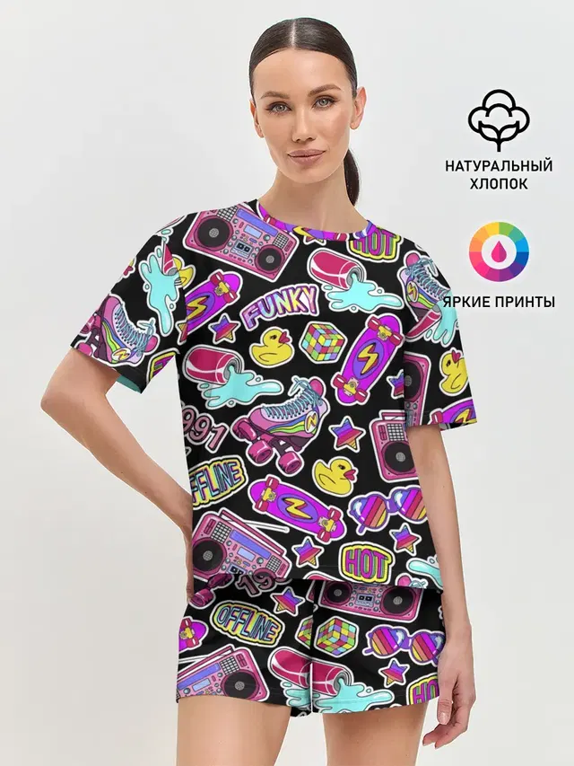 Женская пижама с шортами