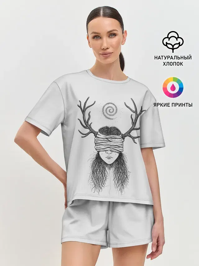 Женская пижама с шортами