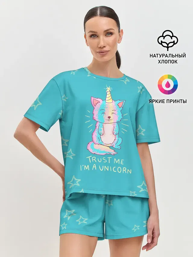 Женская пижама с шортами