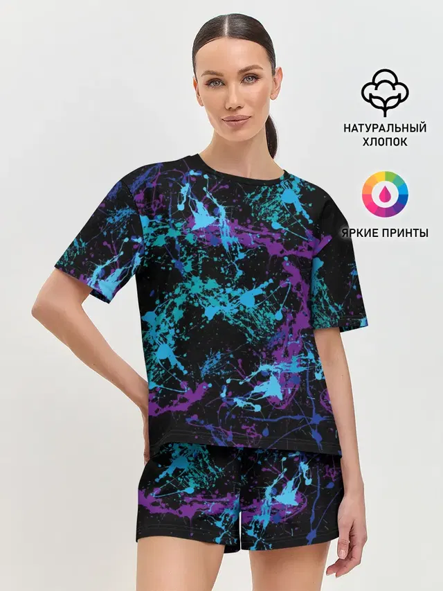 Женская пижама с шортами