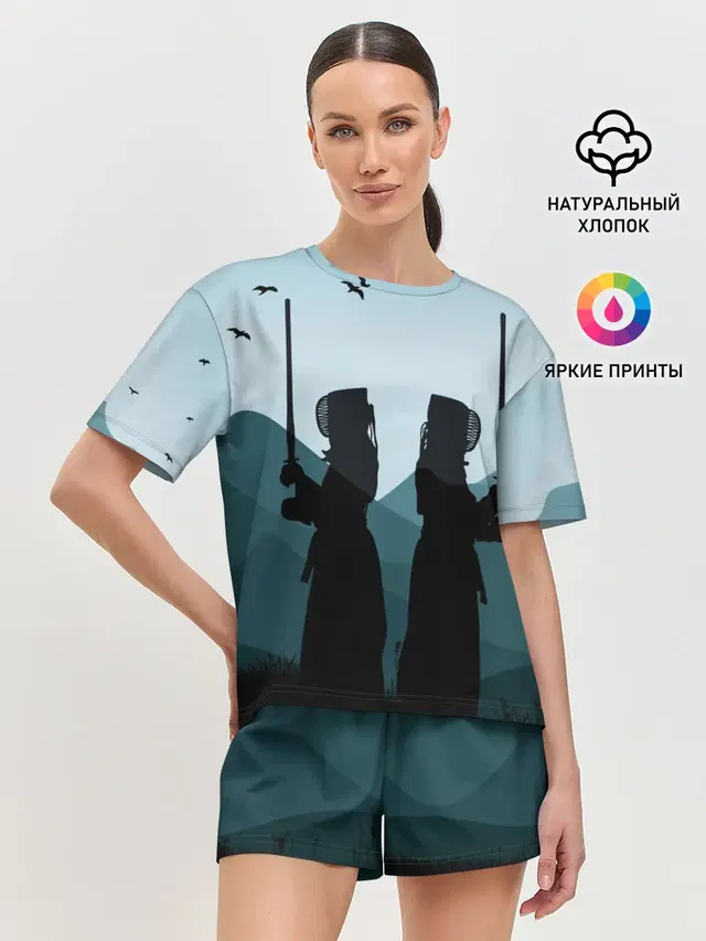 Женская пижама с шортами