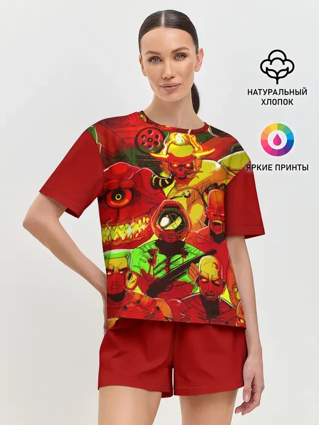 Женская пижама с шортами