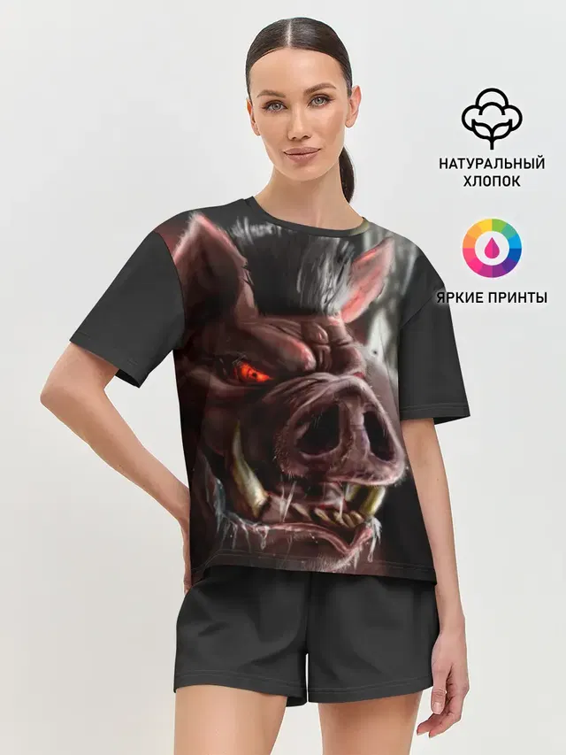 Женская пижама с шортами