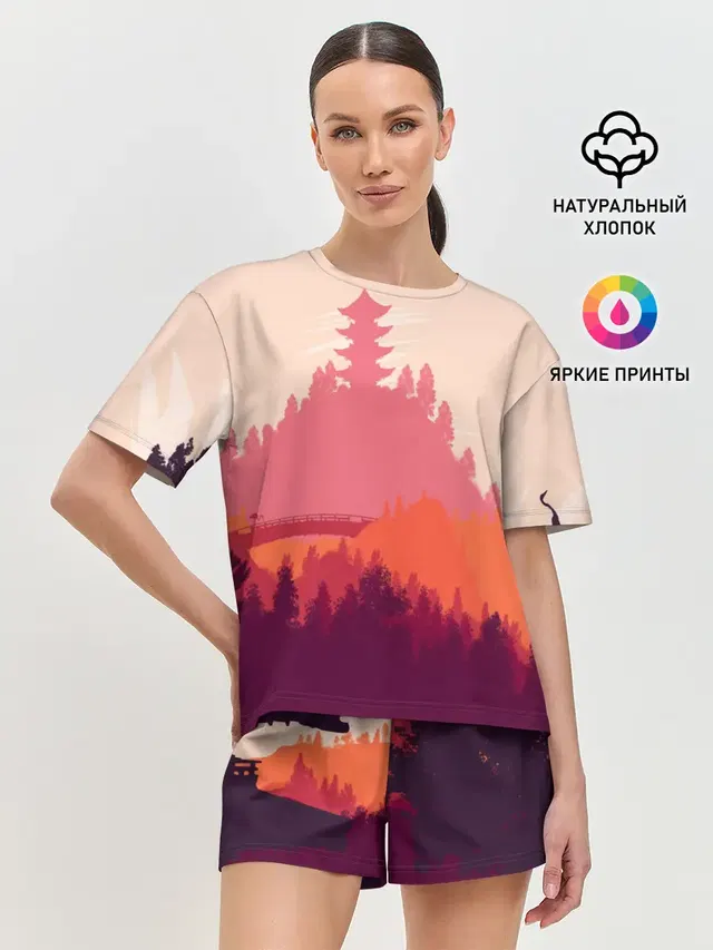 Женская пижама с шортами