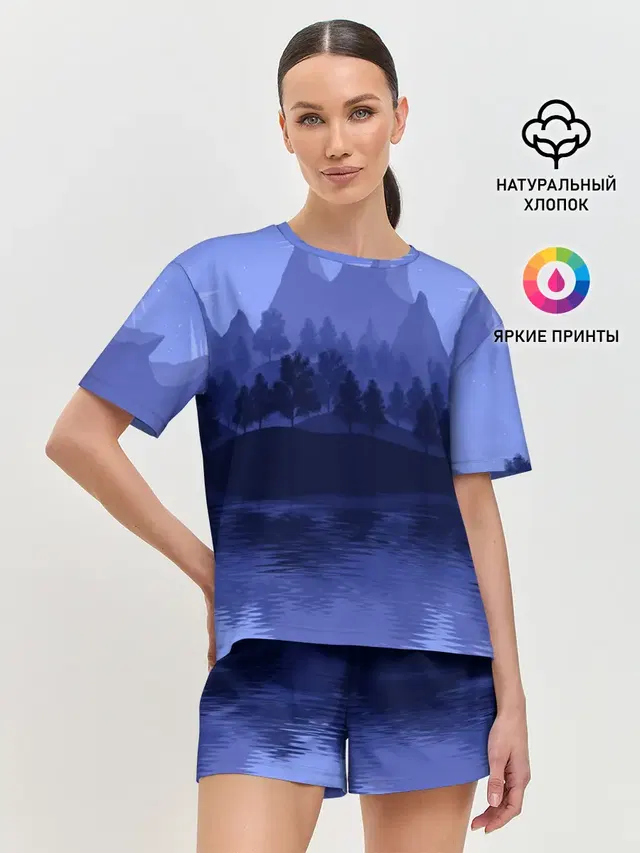 Женская пижама с шортами