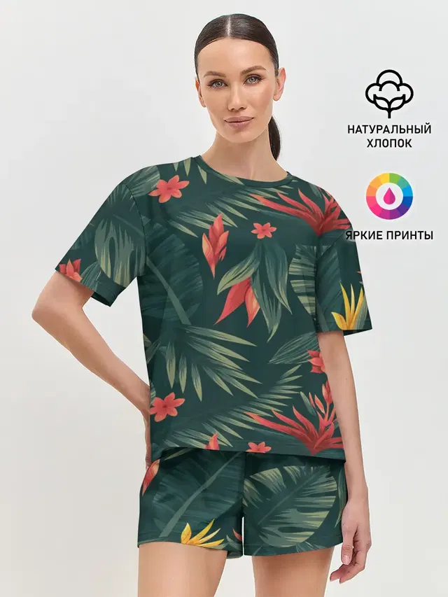 Женская пижама с шортами