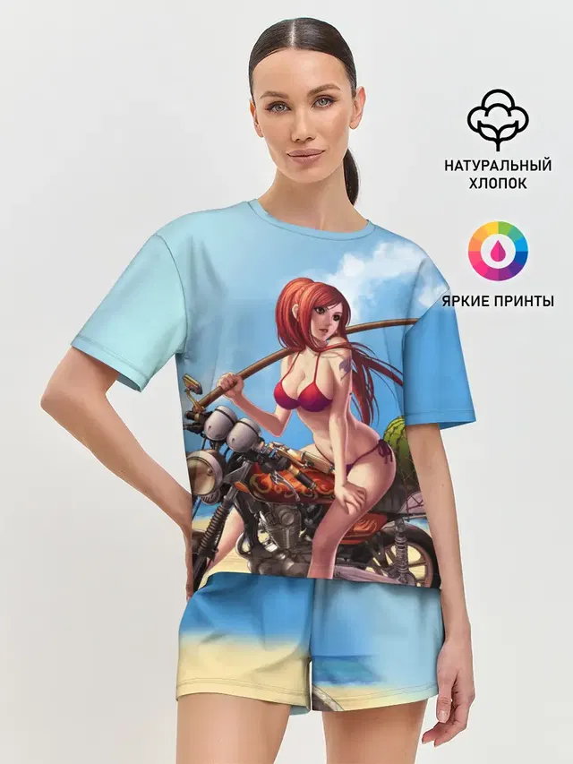 Женская пижама с шортами