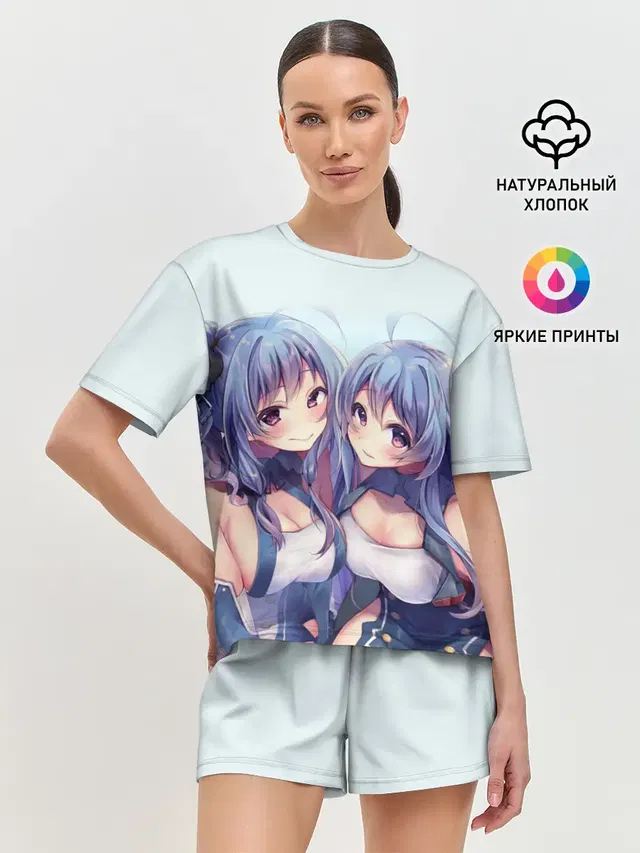 Женская пижама с шортами