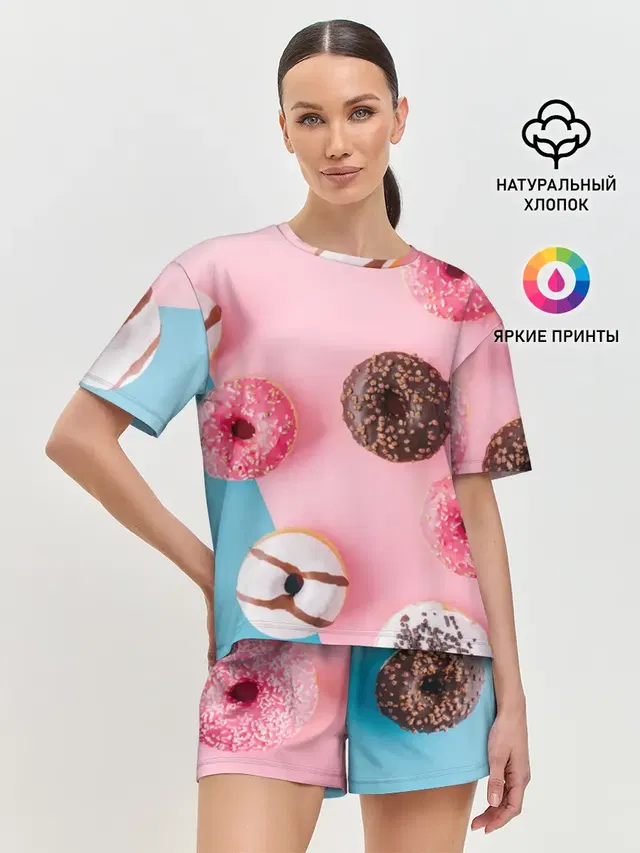 Женская пижама с шортами