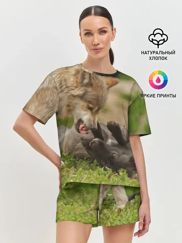 Женская пижама с шортами