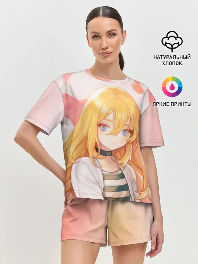 Женская пижама с шортами